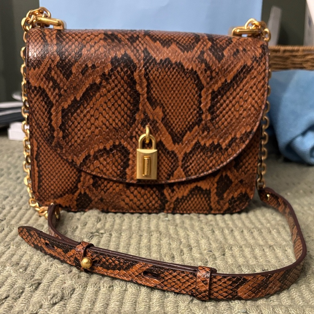 Rebecca Minkoff Love Too Snake Print Crossbody Bag